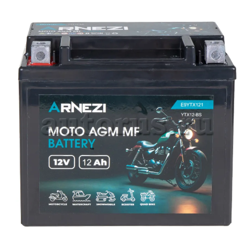 Аккумулятор ARNEZI AGM 12 А/ч YTX12-BS