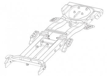 Рама снегоотвала Rival + комплект для установки 2444.0098.1