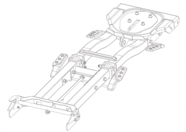 Рама снегоотвала Rival + комплект для установки 2444.0098.1