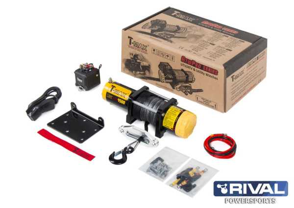 Лебёдка T-Max ATW PRO 4500 с синтетическим тросом