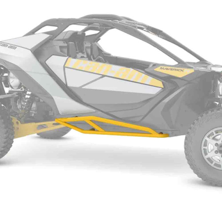 Защита порогов Rock (желтая) BRP Maverick R